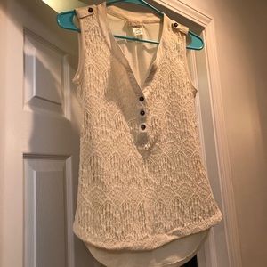 Cream tank top